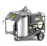 High pressure washer up to 200 Bar, petrol, with water heating, diesel
